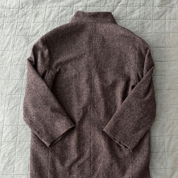 Mango Light Weight Wool Blend Midi Coat in Charcoal Gray. Size M - Picture 7 of 7